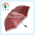 3 Folding Fancy Check Satin Hotel Umbrella print Ads